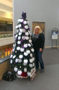 2012 CAREGiver of the Year Tammy with our Be a Santa to a Senior tree